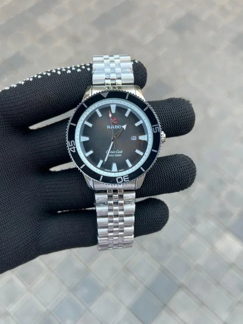 Captain Cook Silver Black Metal