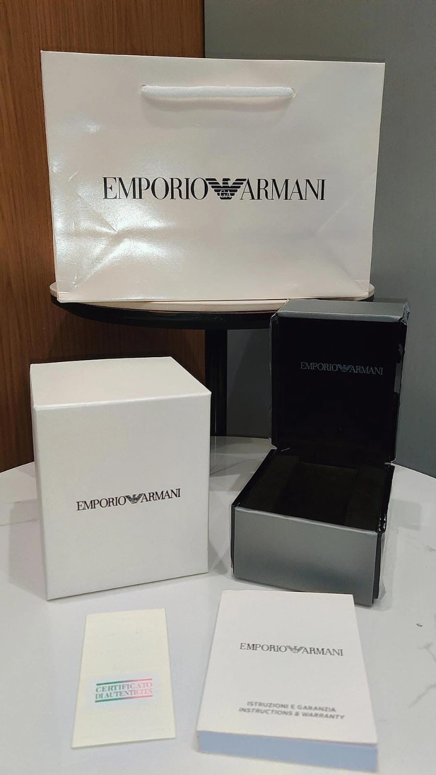 The Armani AR2453 Black Metal Watch