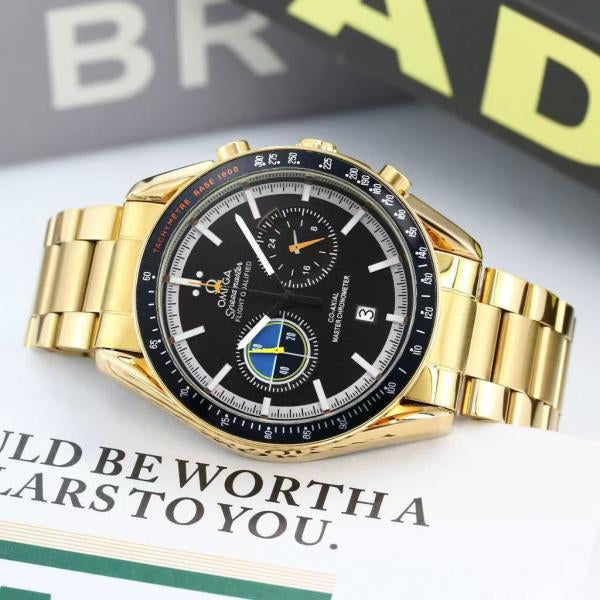 Omeg_a SpeedMaster Pilot Co-Axial  GOLD