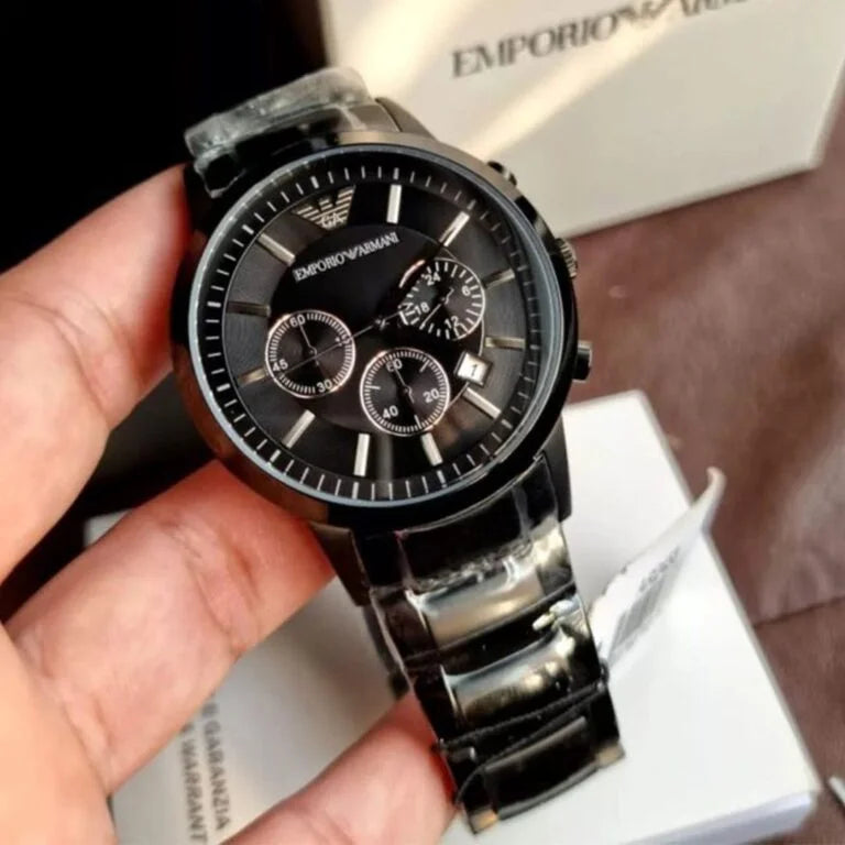 The Armani AR2453 Black Metal Watch