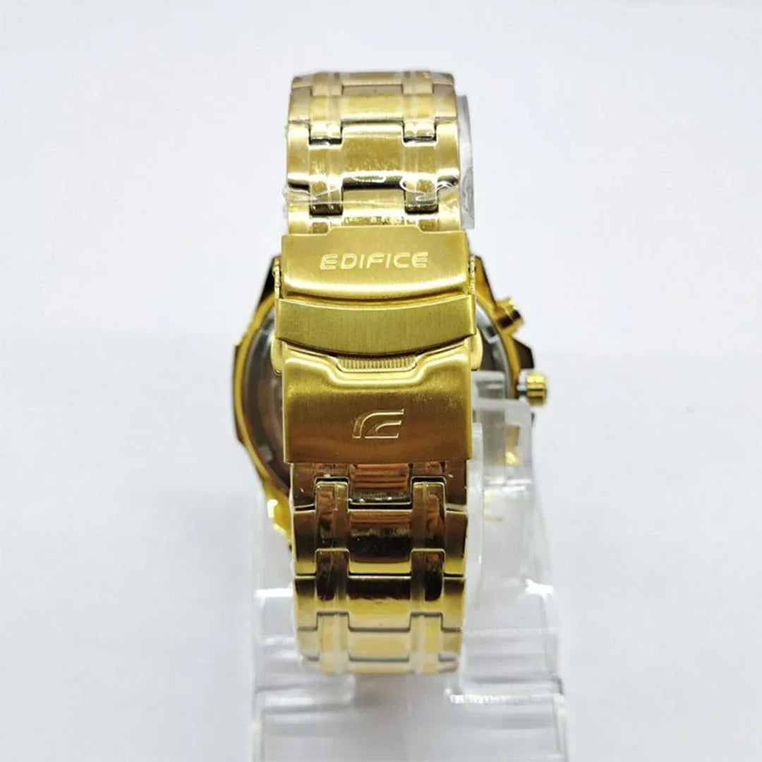 Gold Black Metal Watch