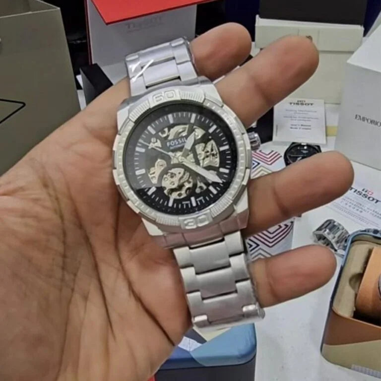 Silver Metal Automatic