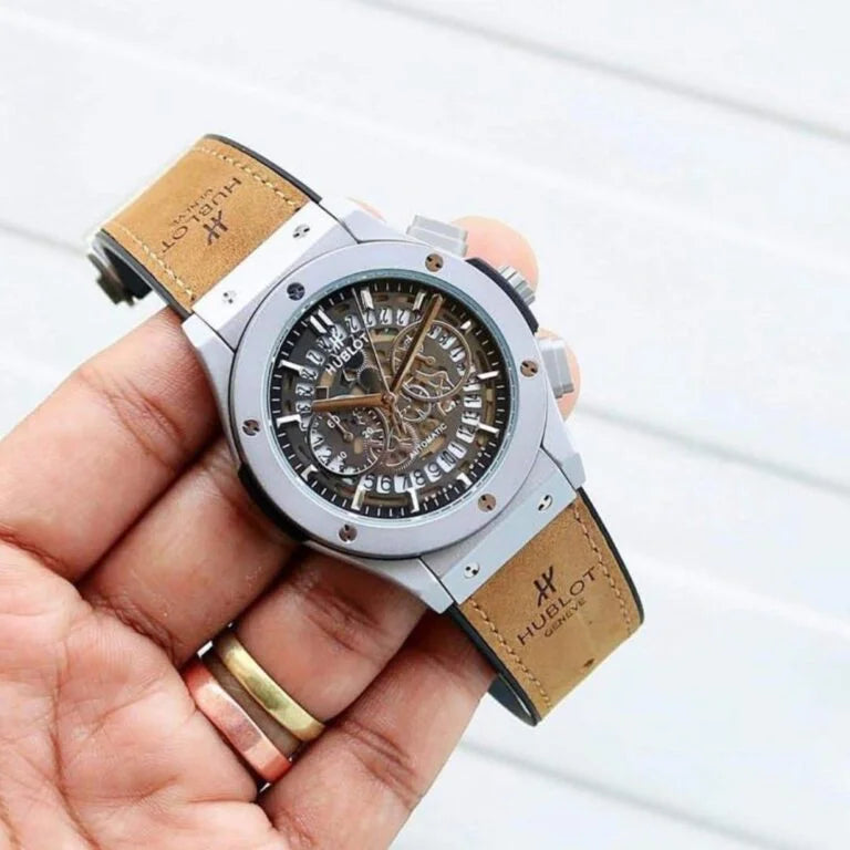 Brown Leather Belt Watch