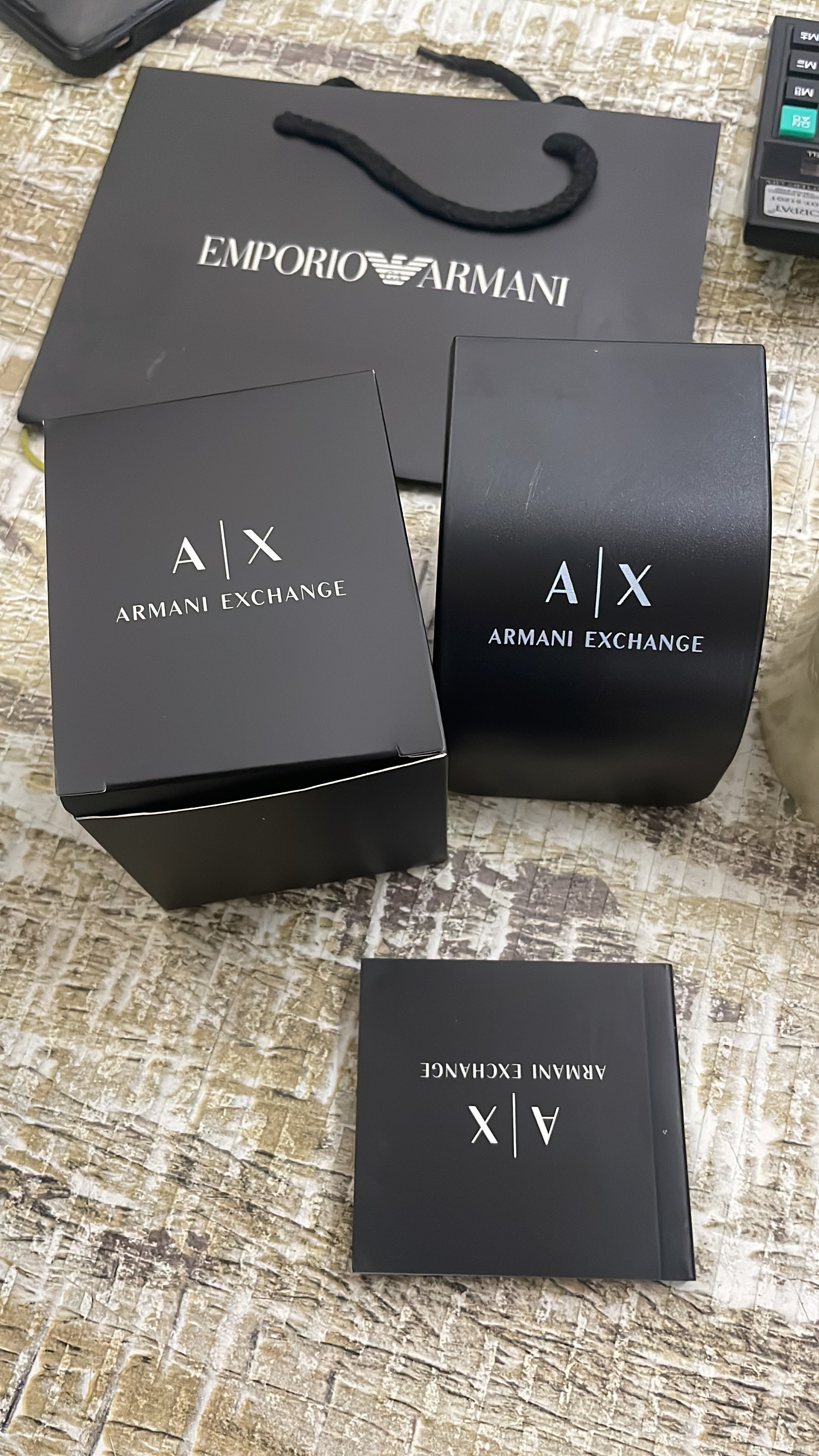 Armani exchange Gunmetal full black