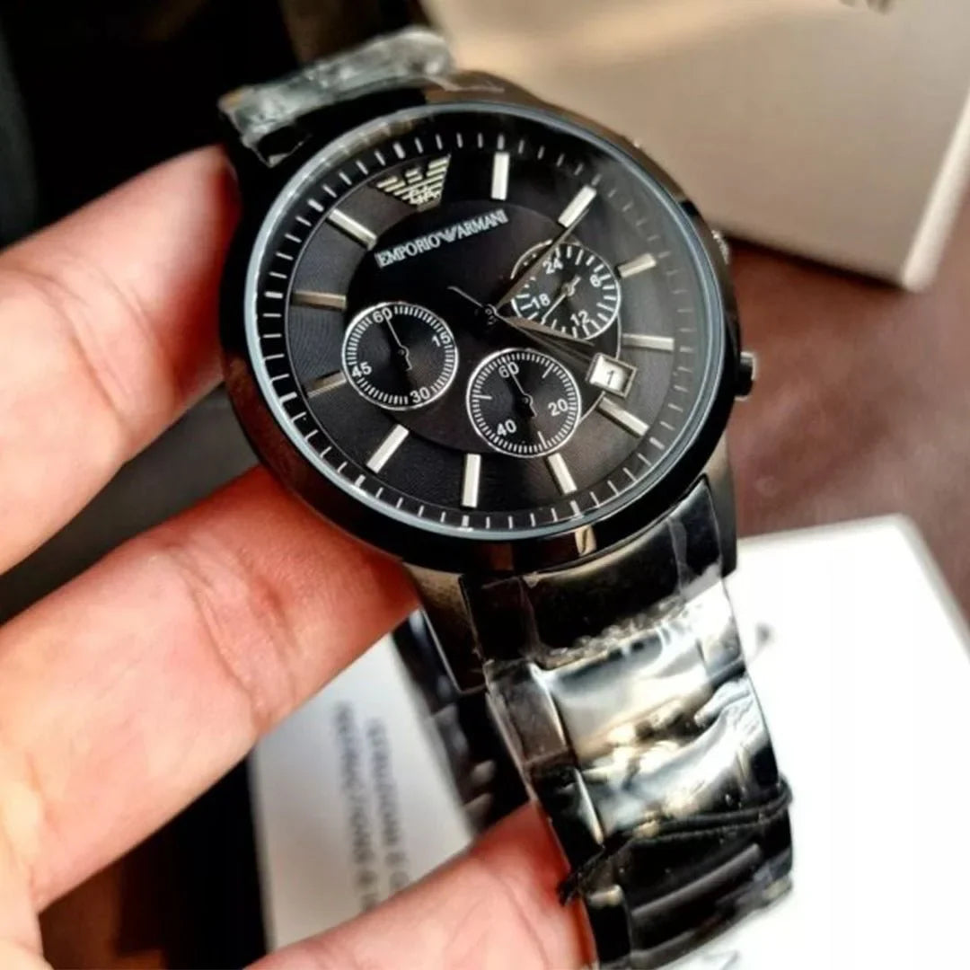 The Armani AR2453 Black Metal Watch