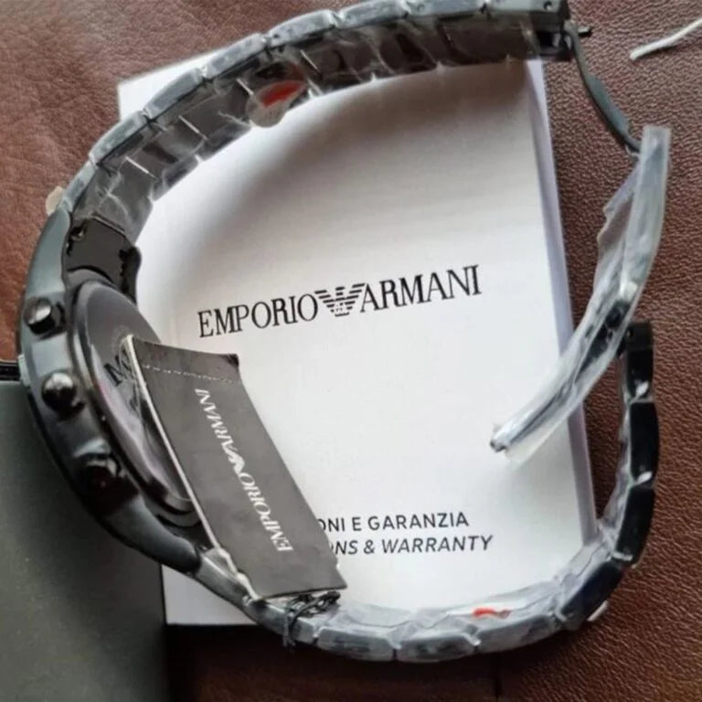 The Armani AR2453 Black Metal Watch